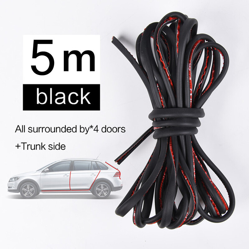 5M/16ft U Shape Rubber Seal Car Door Edge Guard Molding Trim Protectors Strip