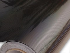 6D Black Gloss Carbon Fiber CF 5FT x 5FT Vinyl Car Auto Wrap Sticker Decal Film