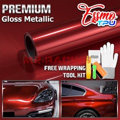 Gloss Metallic Gem Red PPF TPU Paint Protection Film Dry Wet Apply Vinyl Wrap