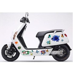 Creative Car Decals Butterfly Flower Left Decorative Stickers Scratch Laptop