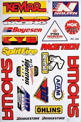 Dirt Bike Motorcycles Supercross Motocross ATV Lot 6 vinyl decals stickers D6015