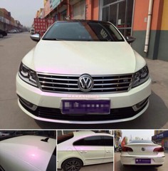 50FT x 5FT Gloss White to Purple Chameleon Chrome Vinyl Wrap Car Film Sticker US