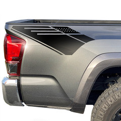 Tacoma 2016-2023 Decals Flag Bedsides Truck for Toyota Decal Vinyl 2P