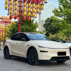 For Tesla Model Y Juniper Full Body PET PreCut Vinyl Wrap Color PPF Pepper White