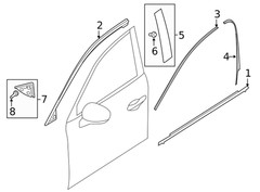 Genuine Mazda Door Applique TK48-50-M10C