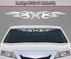 132-01 BUTTERFLY Windshield Decal Window Sticker Vinyl Graphic Butterfly Design
