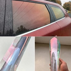 Car Window Glass Sticker 20″×118″ Chameleon Red 75% VLT 99% UV Rejection Film