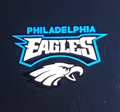 NFL PHILADELPHIA EAGLES car decal 3 1/2 inch x 5 1/4 inch die cut sticker