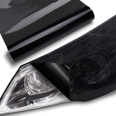 Gloss Dark Light Black 12″x72″ Headlight Taillight Fog Light Tint Film Vinyl US
