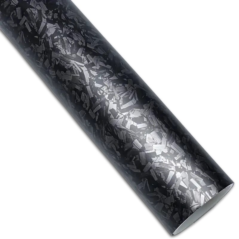 12″ x 60″ Premium Matte Flat Forged Carbon Fiber Vinyl Wrap Film Black 1ft x 5ft