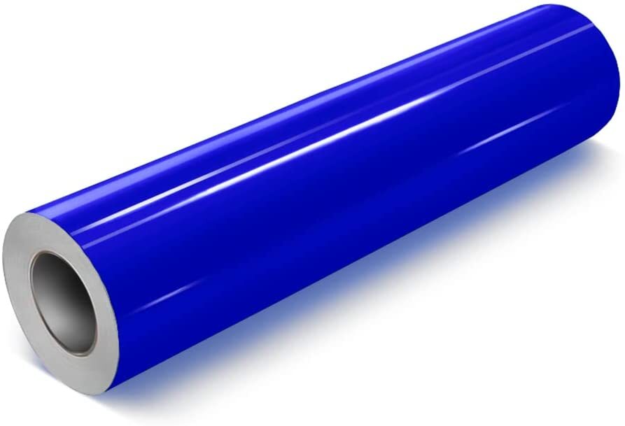 High Gloss Glossy Blue Vinyl Film Wrap Sticker Decal DIY Bubble Free Air Release