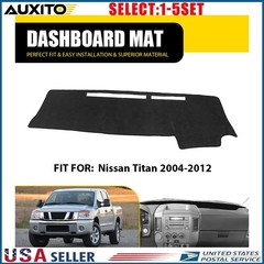 Fit 04-12 Nissan Titan Large Display Dashboard Mat Pad Dash Cover Black 1-5X
