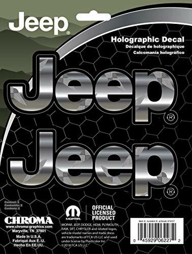CHROMA 6227 Jeep 2 pcs Tread Holographix Stick-Onz Decal