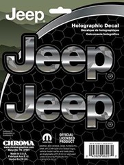 CHROMA 6227 Jeep 2 pcs Tread Holographix Stick-Onz Decal