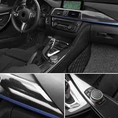Carbon Fiber Vinyl Wrap Film 3D 4D 5D 6D Black Car Motorcycle Sticker Decal