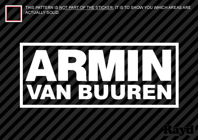 (2x) Armin Van Buuren Sticker Die Cut Decal Self Adhesive Vinyl