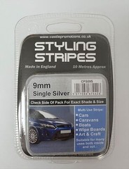 9mm x 10mtr Self Adhesive Car Pin Stripe Coach Tape Bumper Insert Strip