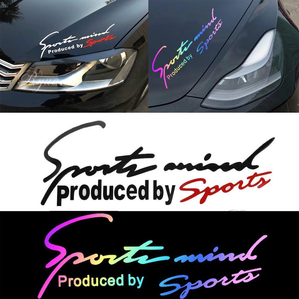 Sport Mind Produced by Sports Headlight Eyebrow Eyelid Car Body Racing Stickers