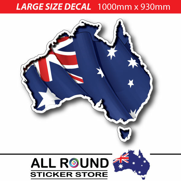 1m Large Australian Map decal sticker decal for , motorhome, trailer, Caravan