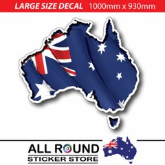 1m Large Australian Map decal sticker decal for , motorhome, trailer, Caravan