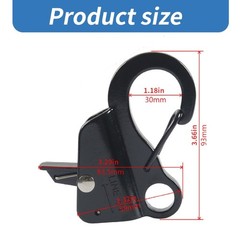 High Strength Spring Hook Stainless Steel Hook for Fast Rope Adjustments