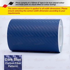 1/8″ & 1/5″ STRIPE Vehicles Twin Line TAPE Vinyl Sticker CARBON FIBER DARK BLUE