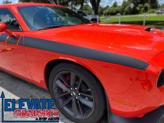For Dodge Challenger Side Cuda Stripes 3M Graphics Vinyl Decals Years 2011-2023