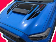 TRD Toyota Tacoma Pro Hood Decal, Matte black, TRD Pro, 4×4 Sport, High quality