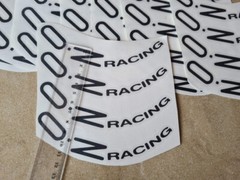 8pcs Oz Racing Wheels Sticker Black Vinyl Decal