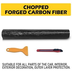 Gloss Forged Carbon Fiber CF Black Silver Gold Red Vinyl Car Wrap Sticker Decal