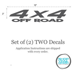 RAM Trucks 4 x 4 Off Road Replacement Bedside Decals #11