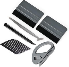 Professional Grade Vinyl Wrap Film Tool Kit – Felt Squeegee & Utility Knife