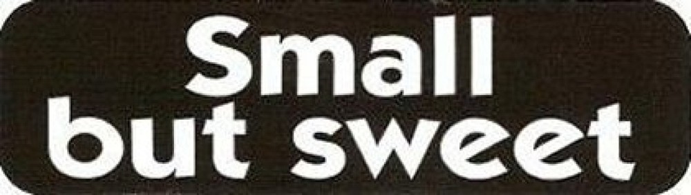 Motorcycle Sticker for Helmets or toolbox #3 Small but Sweet