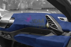 Velvet Stretchable Royal Blue Suede Textured Car Vinyl Wrap Sticker Decal Sheet