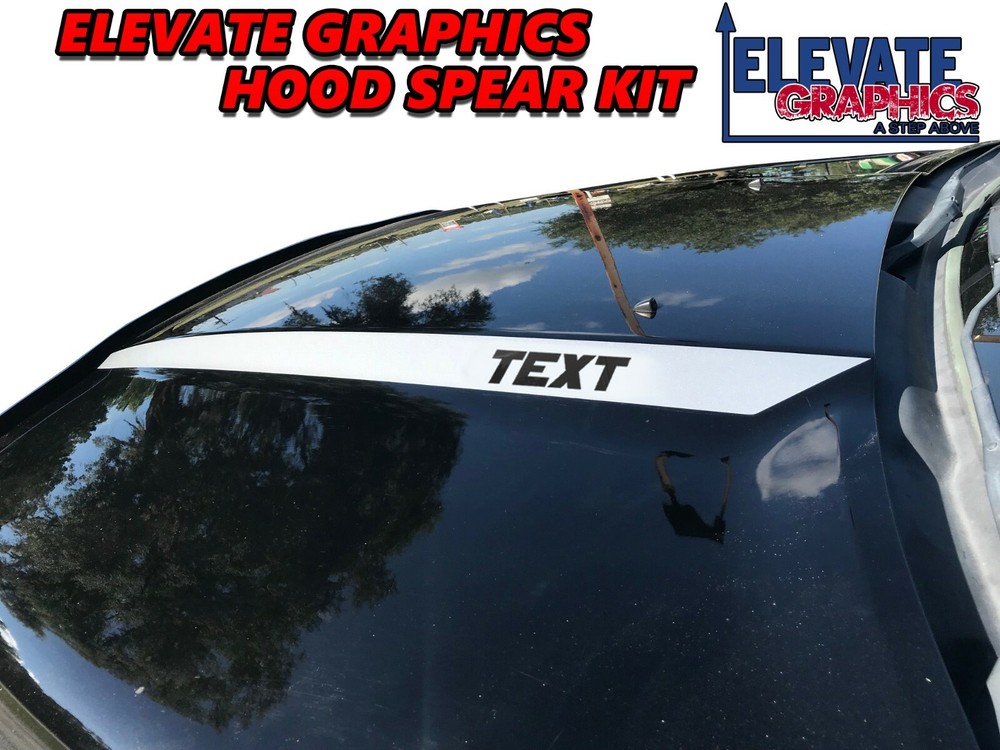Fits Ram 1500 Hood Spears Graphics Vinyl Stripes 3M Decals Stickers 2009-2018