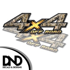4×4 Decals 2 Pk Sticker Chevy GMC Silverado truck – Highgrass Duck Road – D&11