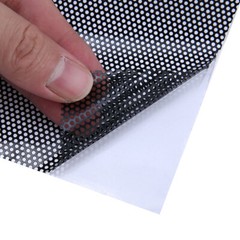 Perforated One Way Vision Black Tint Film Vinyl Car Window Decal Sticker Sheet
