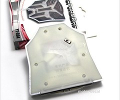 Motor Car Body Solar LED 3D Flash Light Transformers AUTOBOTS DECEPTICONS Emblem