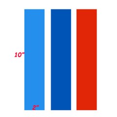 10″ M-Colored Stripe Decal Sticker For BMW Exterior or Interior Decoration US