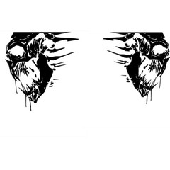 Fit For Dodge Ram 1500 2000-2018 Pickup Tailgate Stickers Decals Skull Graphics