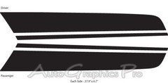 Countryman Hood Racing Vinyl Graphics Decals Stripes for 2010-2016 Mini Cooper