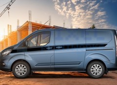 XL Upper Door Side Stripes – Vinyl Decal for Ford Transit Custom MK8 (2014–2023)