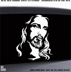 Jesus Soft Face Decal Sticker Christianity God Christ the Lord Prayer Believer