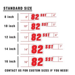 Custom Car Racing Number Class Magnet Decal x2 8,10,12-16 inch – White Outline