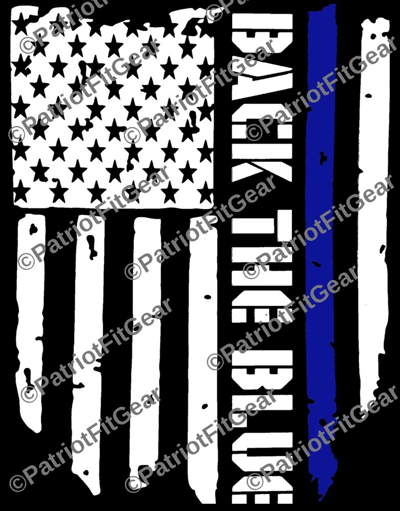 Back The Blue,Flag,Law Enforcement,ICE,Support Law Enforcement,Vinyl Decal