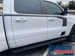 2019-2024 For Ram 1500 Decals Side Hustle 3m Vinyl Stripes Graphics Stickers