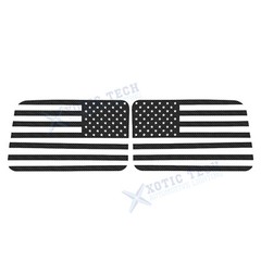 2Pcs Rear Side Window American Flag Decal For Jeep Wrangler JL JLU 2018+ 4-Door