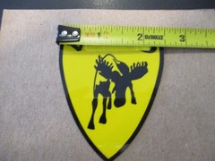 Charging Moose Decal Emblem Self Adhesive