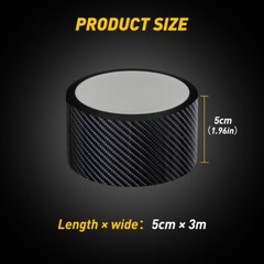 CARBON FIBER BLACK Roll Pinstriping Pin Stripe Car Motorcycle Tape Decal Sticker