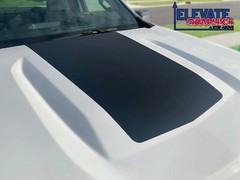 For Chevy Silverado 1500 Center Hood Graphics Vinyl Stripes Decals Sticker 19-23